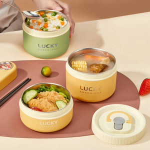 Portable Thermal 304 Stainless Steel Food Containers – Stackable & long term Insulated Microwave Safe