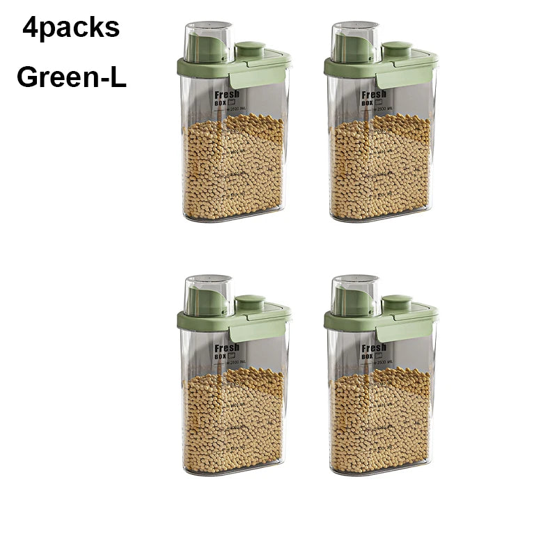 Ocean Green & Cream Double-Sealed Storage Containers – Aesthetic & Durable