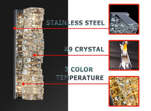 Luxury Crystal Wall Sconce – High-End K9 Crystal Light Fixture