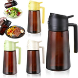 2-in-1 Olive Oil Glass Dispenser – 470ml Light-Blocking Spray & Pour