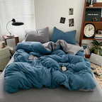 Luxury 100% Pure Linen-Cotton Twill Bed Sheet Set with Duvet Cover & Pillowcases – Soft, Durable, Breathable WHIMSICAL HOME OF CREATIONS