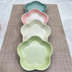High-Gloss, high-quality Ceramic Blossom Dish – 14 cm in assorted vibrant colours WHIMSICAL HOME OF CREATIONS