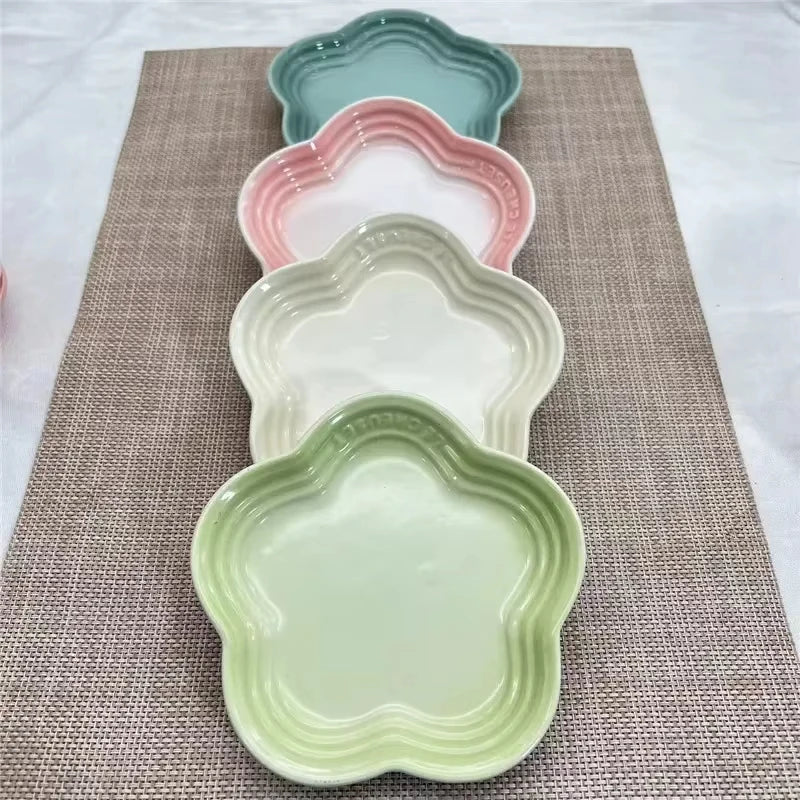 High-Gloss, high-quality Ceramic Blossom Dish – 14 cm in assorted vibrant colours
