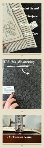 Vibrant Forest Green & Sand Dune Luxe Rug – Faux Cashmere, Soft Plush, Non-Slip & Machine Washable WHIMSICAL HOME OF CREATIONS