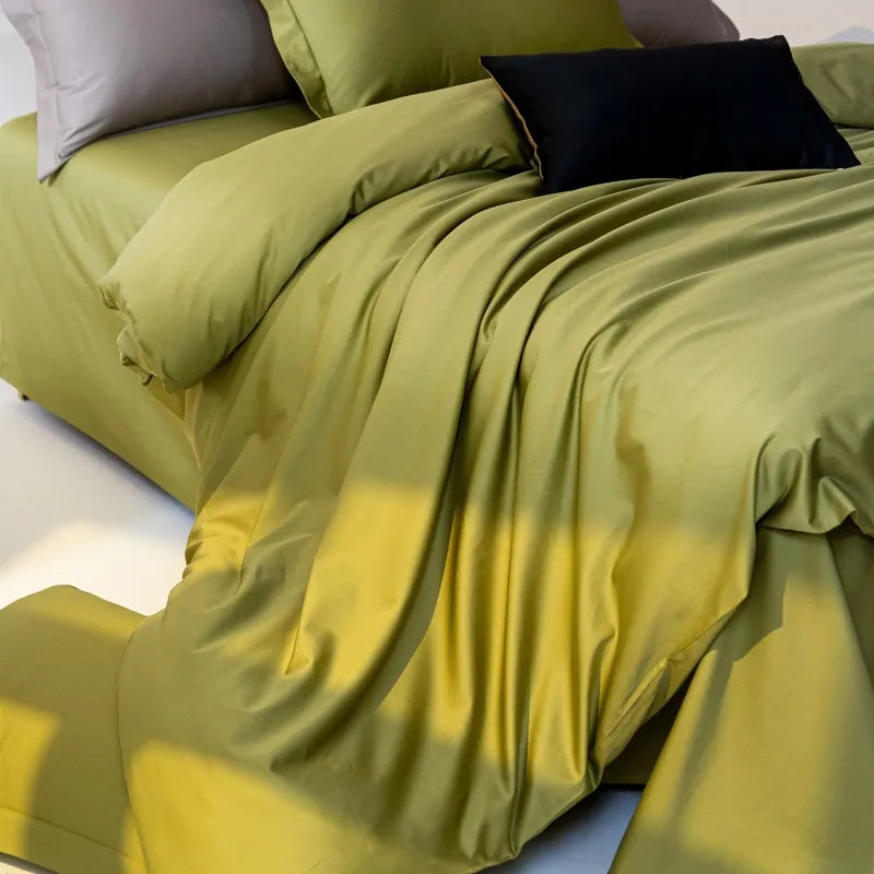 Luxury 1500 Thread Count Egyptian Pure Cotton Bedding Set – 100% Pure Cotton, Breathable & Ultra Soft 4-Piece Set WHIMSICAL HOME OF CREATIONS