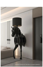 Luxury Horse Statue Wall Shelf – Artistic Wall-Mounted Display Storage
