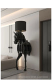 Luxury Horse Statue Wall-Mounted Display Shelf