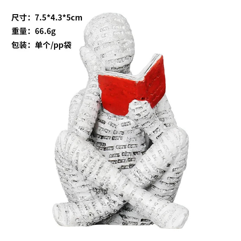 Resin Abstract Figurine – Quirky, Humorous, and Highly Popular Decor