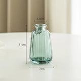 Modern Retro/ Vintage Mini Vases – Transparent & Colourful