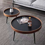 Wooden Modern Round Luxury Center Table Furniture with Mini End Table