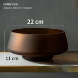 Luxury Frosted Glass Hydroponic Vase – Coffee & Frosted Elegance