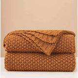 Scandinavian Knit Weave Throw – Modern Classic Comfort