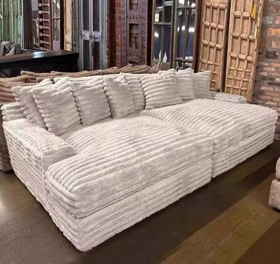 Kawaii Luxury Nordic Sofa – Cloud-Like Comfort & Timeless Elegance