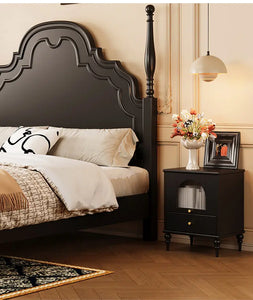 Retro French Vintage Side Cabinet Nightstand