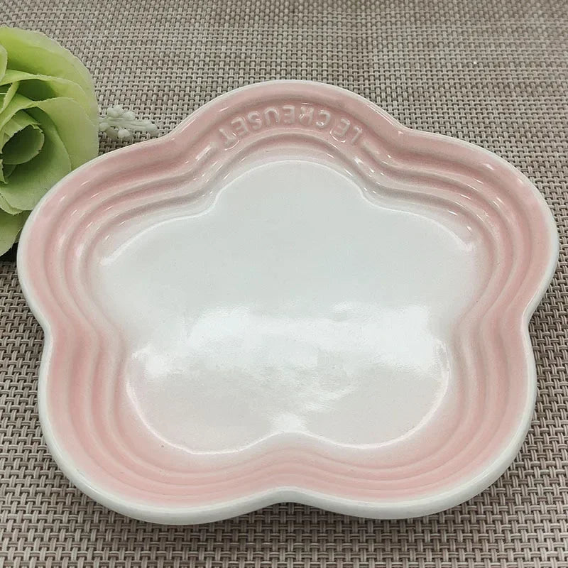High-Gloss, high-quality Ceramic Blossom Dish – 14 cm in assorted vibrant colours