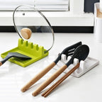 A Fresh Twist on Everyday Cooking – Spoon & Lid Holder with Non-Slip Pad WHIMSICAL HOME OF CREATIONS
