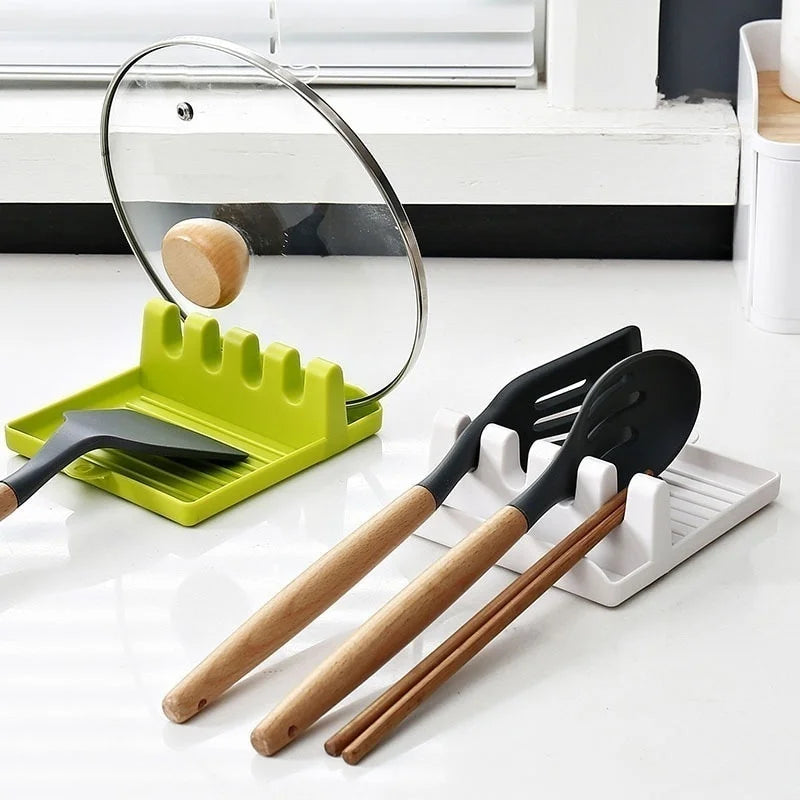 A Fresh Twist on Everyday Cooking – Spoon & Lid Holder with Non-Slip Pad