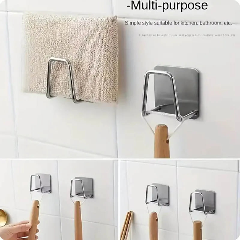 4Pcs Kitchen Storage Rack, Punching-free Wall Under Cabinet