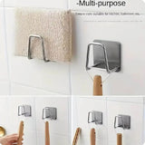 4Pcs Kitchen Storage Rack, Punching-free Wall Under Cabinet