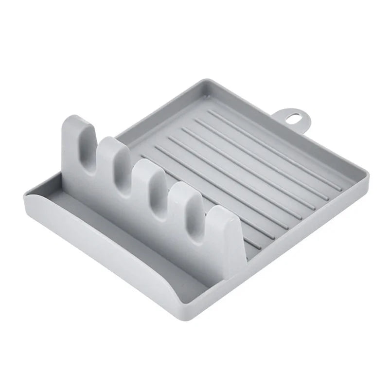 A Fresh Twist on Everyday Cooking – Spoon & Lid Holder with Non-Slip Pad