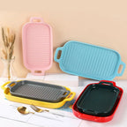 Nordic Rectangular Ceramic Baking Dish – Health-Conscious Elegance WHIMSICAL HOME OF CREATIONS