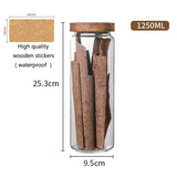 Modern Retro Glass Canister Set's with Airtight Wooden Lids