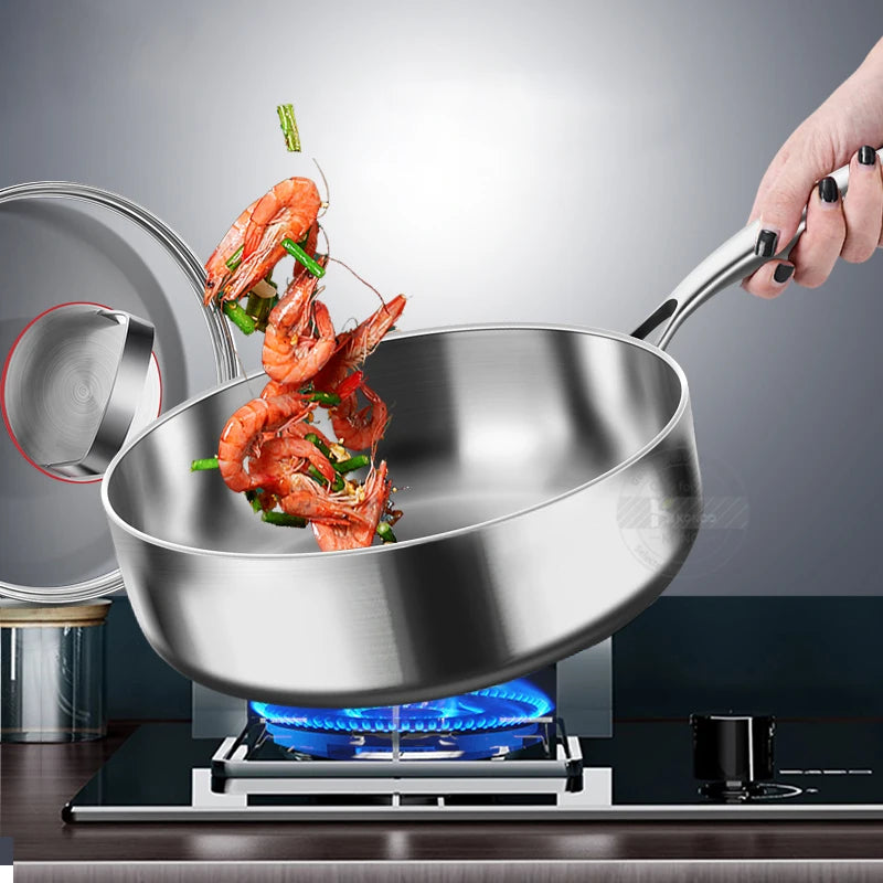 316 Stainless Steel Frying Pan 20cm - Non-Stick Cookware