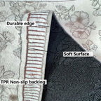 Vibrant Forest Green & Sand Dune Luxe Rug – Faux Cashmere, Soft Plush, Non-Slip & Machine Washable WHIMSICAL HOME OF CREATIONS