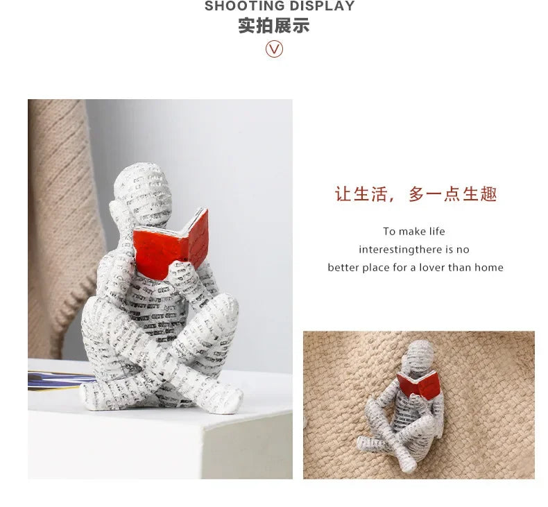 Resin Abstract Figurine – Quirky, Humorous, and Highly Popular Decor