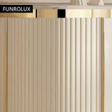 Timeless Marble & Gold Trim Sideboard Cabinet
