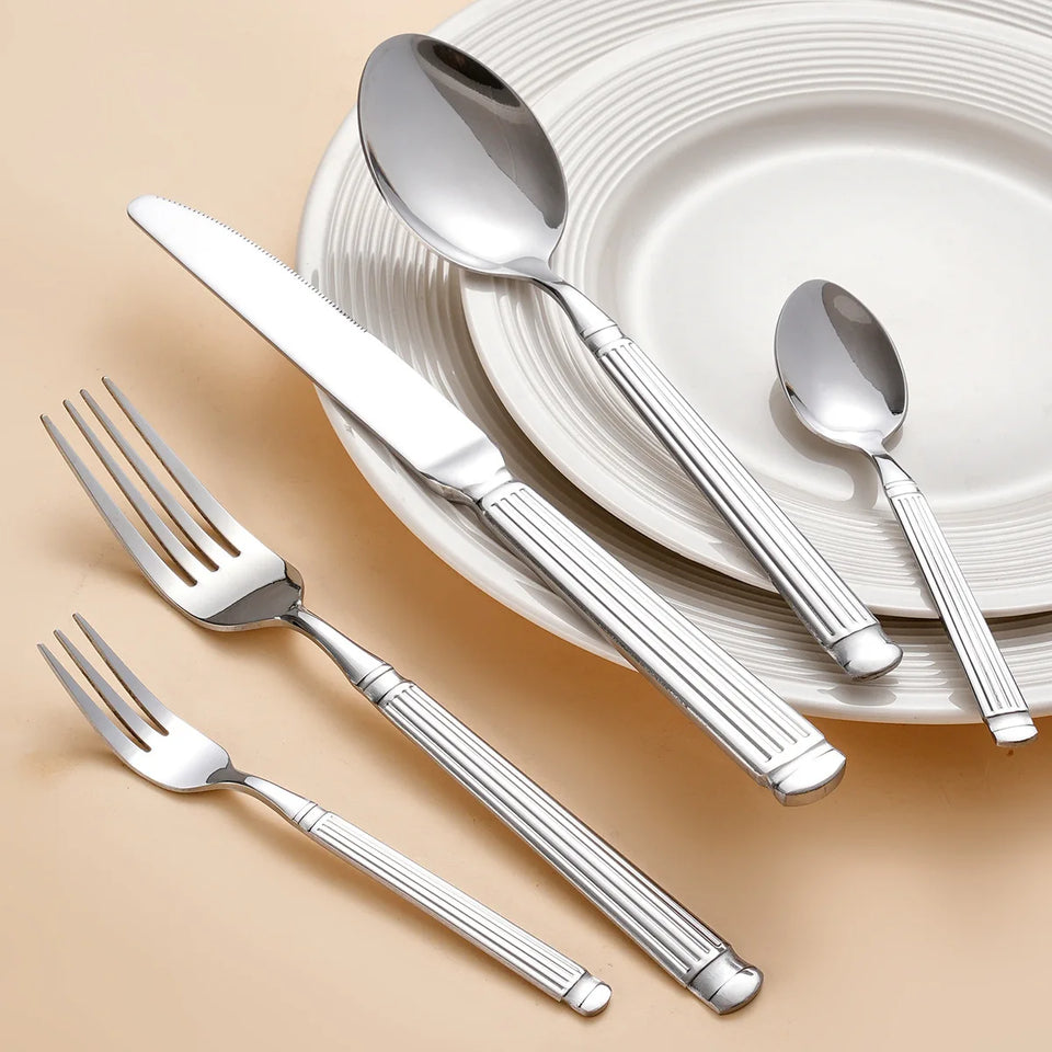 Elegant stainless steel/ Classical Gold Dinnerware Set