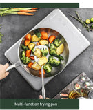 5-Ply 304 Stainless Steel Frying Pan – Ultimate Versatility Gas Stove and Induction Cooker