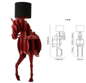 Luxury Horse Statue Wall-Mounted Display Shelf
