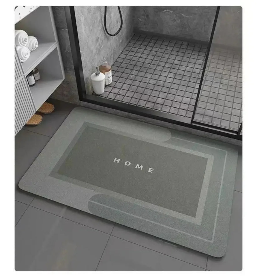 Mats Diatomite Bath Absorbent Anti Slip Floor Mat Foot Carpet Quick Dry Shower Toilet Rug Bathroom Kitchen Doormat Washable