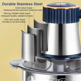 6-Blade Electric Food Processor & Meat Grinder – 5-in-1 High-Power Stainless Steel