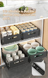 Carbon Steel Pull-Out Folding Cabinet Storage Rack – Double Layer, Heavy-Duty