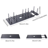 Adjustable Telescopic Dish Drying Rack Pegboard