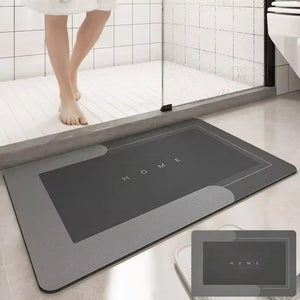 Mats Diatomite Bath Absorbent Anti Slip Floor Mat Foot Carpet Quick Dry Shower Toilet Rug Bathroom Kitchen Doormat Washable