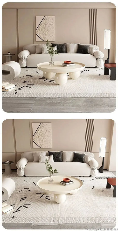 Nordic Cream Coffee Table – Light, Luxurious & Strong