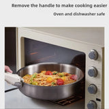 9pcs Stainless Steel Detachable Handle Cookware Pots and Pans Set