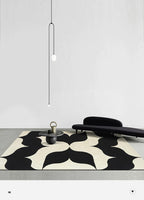 French Retro Art Deco Minimalist Plush Area Rug – Soft, Timeless & Machine-Washable WHIMSICAL HOME OF CREATIONS