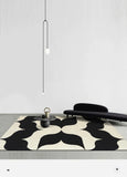 French Retro Art Deco Minimalist Plush Area Rug