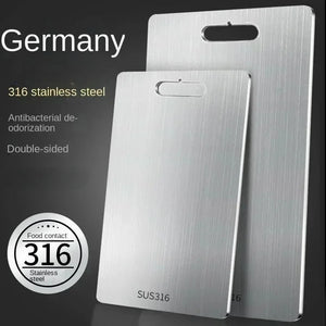 Next-Generation 316 Stainless Steel
“Healthy, Antibacterial & Eco-Friendly Chopping Board”