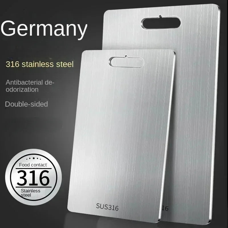 Next-Generation 316 Stainless Steel
“Healthy, Antibacterial & Eco-Friendly Chopping Board”