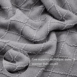 Bohemian/ Country Knitted Weave Blanket Throw –in various colors and sizes