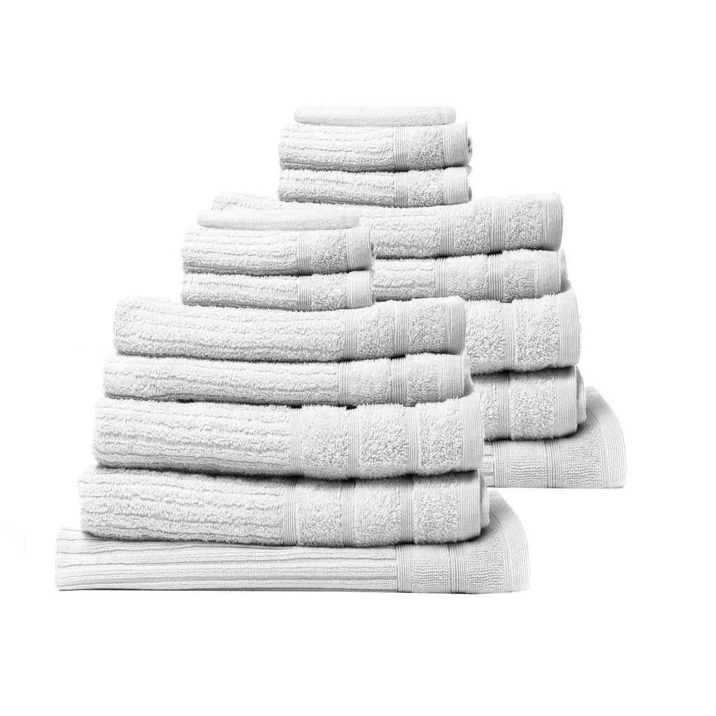 Royal Comfort Eden 600 GSM Egyptian Cotton Towel Set – 16 Piece Luxury Pack