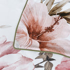 Queen White Floral Cotton Sateen Quilt Cover Set – Premium Designer Bedding, Soft & Elegant