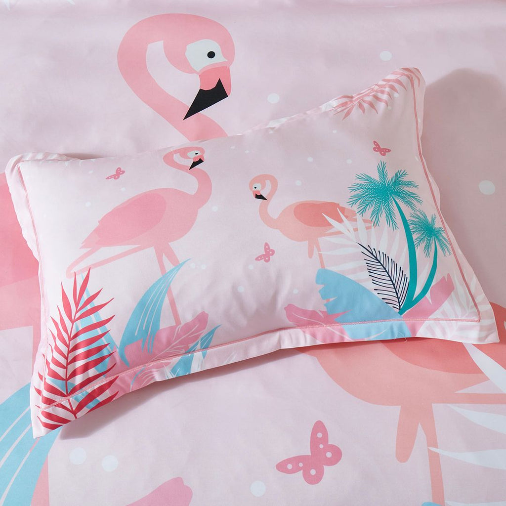 Flamingo Paradise Kids Quilt Cover Set – Single Size