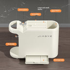 Green Multifunctional Kitchen Knife Rack - Storage Organizer with Built-in Knife Sharpener, for Knives, Chopsticks, Cutting Boards, and Pot Lids-2