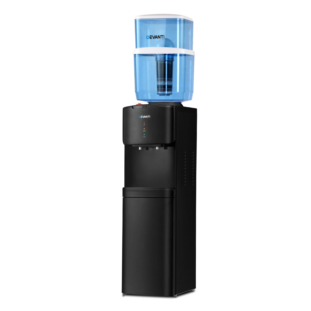 Devanti Water Cooler Dispenser Stand 22L Bottle Black-0